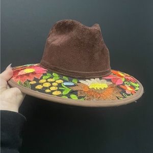 Floral Western Hat